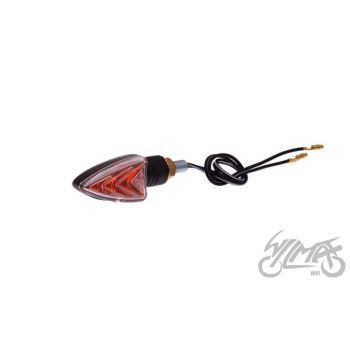 Suunatuli esimene vasak, M8 x 1.25, koonus, valge klaas, lühike