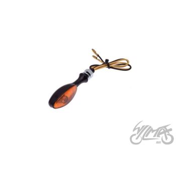 Suunatuli tilga kujuline, oranž klaas - M8 x 1.25, 12V 23W