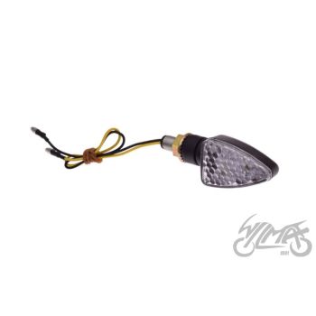 Suunatuli parem LED, M10 x 1.00, 12V 1W, valge klaas