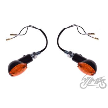 Suunatuled LED, M10 x 1.25, 12V 1W, oranž klaas