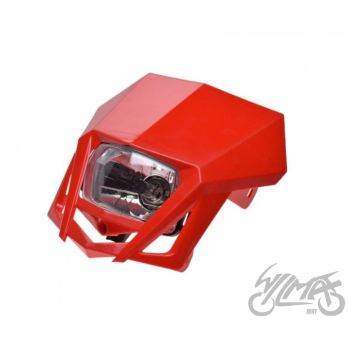 Esiplastik tulega H4 12V 35/35W, punane