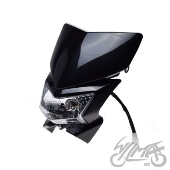 Esiplastik tulega H4 12V 35/35W, must