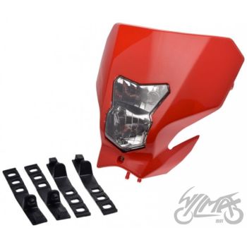 Esiplastik tulega H4 12V 35/35W, punane