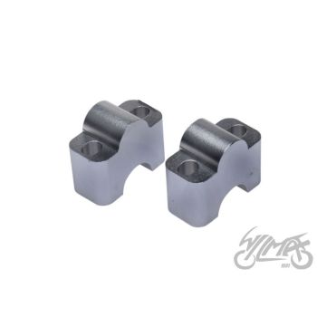 Leistangi kinnitused 22mm, alumiinium, hõbe