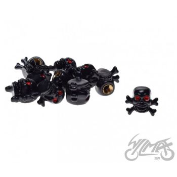 Ventiilikork pealuuga, must (10tk)