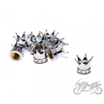 Ventiilikork 10tk, hõbedane kroon