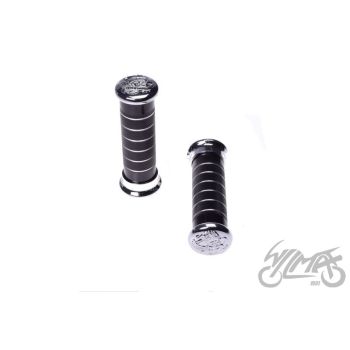 Gripid hülssiga, metall graveeringuga ots "Eagle" - must