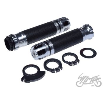 Gripid 22/24mm, rullgaasile Leoshi 658, hõbedane