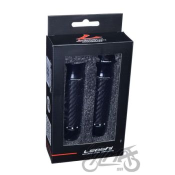 Gripid 22/24mm, rullgaasile Leoshi 656 - must/carbon