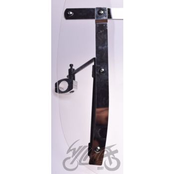 Tuuleklaas LxK 53cm x 40cm, must kinnitus, kirgas klaas