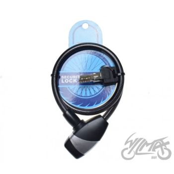 Jalgratta trosslukk 10 x 650 mm, must