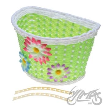 Jalgratta korv lastele, roheline