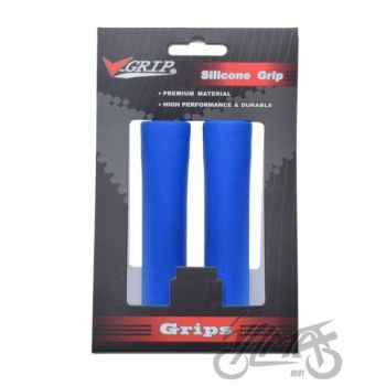 Käepidemed jalgrattale, sinised, 130 mm