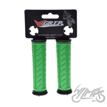 Käepidemed jalgrattale, rohelised, 120 mm