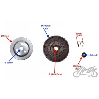 Komplektne sidur 50 cc