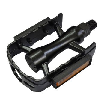 Pedaal marwi alumiinium, must