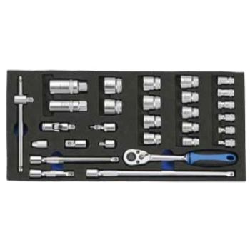 Padrunikomplekt 3/8" , 29-osa