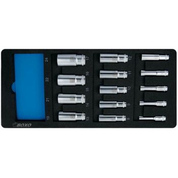 Padrunikomplekt 3/8" PIKAD, 14-osa