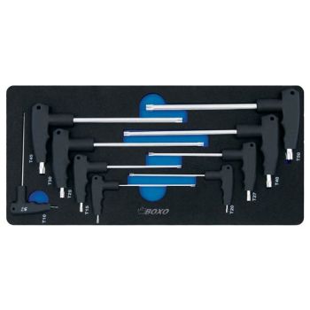 TORX võtmed T-käepide, 9-osa