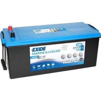 Exide 240ah 2100a 520x280x240 dual agm