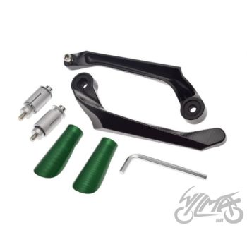 LENKSTANGI KÄEPIDEMETE KAITSE KOMPLEKT BMW S1000R S1000RR C400X C400GT ROHELINE jaoks