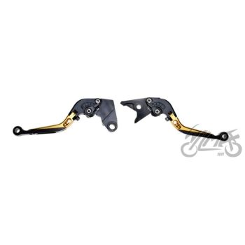 Heeblite komplekt, pidur+sidur CNC painduv, KAWASAKI, kollane