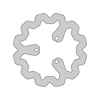 Delta Braking Brake disc, Rear, Ø220mm, Aprilia RX,SX / Derbi Senda