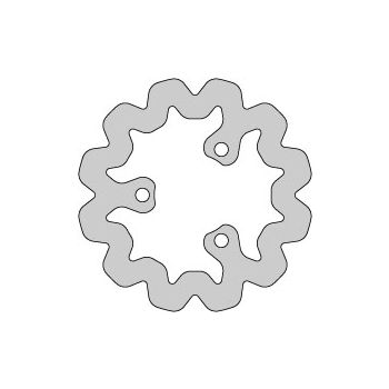 Delta Braking Brake disc, Rear, Ø180mm, Aprilia / Derbi Senda / Gilera / Rieju