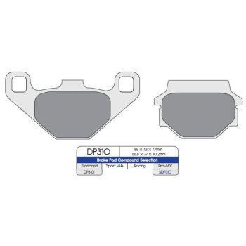 BRAKE PAD MX/ATV HUS/KAW-F/R