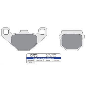 BRAKE PAD MX/ATV KAW/SUZ F/R
