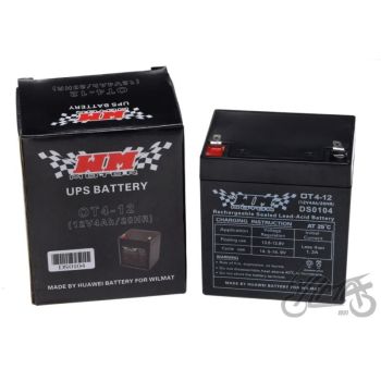 Aku geel 4Ah WM mootor 12 volti OT4-12