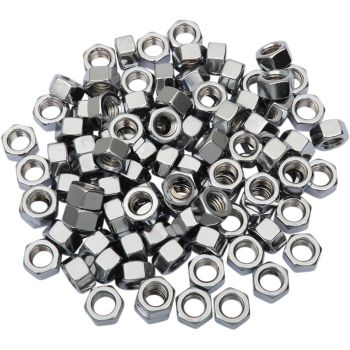 3/8"-16 CHROME HEX NUT