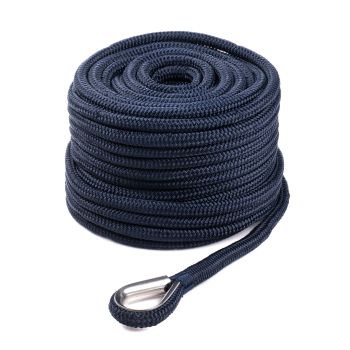Qvarken Anchor Rope Dockline with thimble 18mm 50m navy