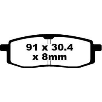 BRAKE PAD CARBON TT DIRT