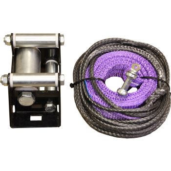Plow lift strap kit: for a winch