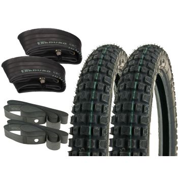 tire set Heidenau Enduro K46 2.75-16 M/C 36B TT w/ inner tube
