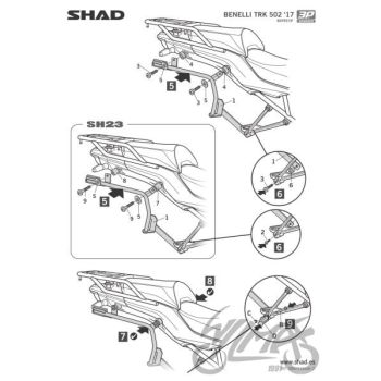 Kohvri adapter, külgmine Benelli TRK 502