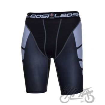 Püksid lühikesed Leoshi, must/hall