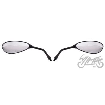 Tahavaatepeegel MP103-1, pisarakujuline, must M10