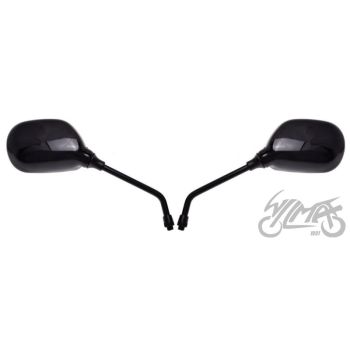 Tahavaatepeegel MP101-L ovaalne, must M8