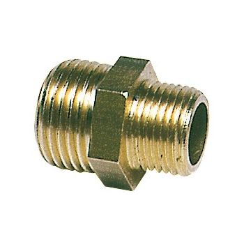 brass double nipple 3/4x1
