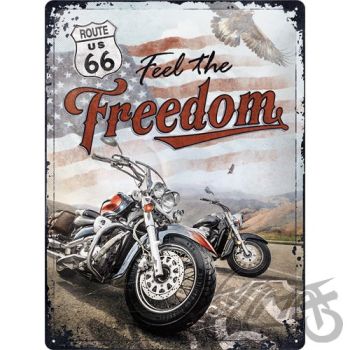 Märk (plekist) 30x40 route 66 freedom