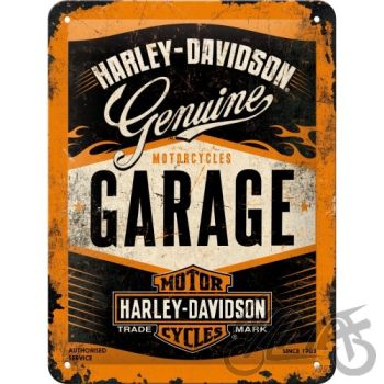 Märk (plekist) 15x20 Harley-Davidson garaaž