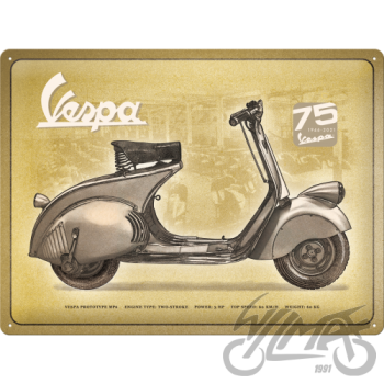 TINNISTUSMÄRK 30x40 VESPA 75 AASTAT 63402