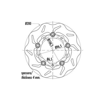Polini ujuv piduriketas ujuk Piaggio ZIP SP