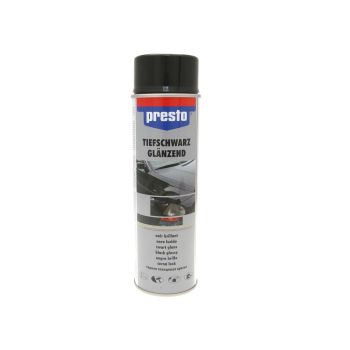 rallye spray paint Presto black glossy 500ml
