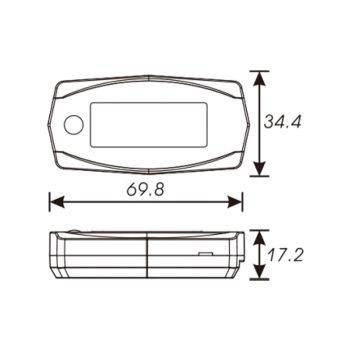 Tööaeg ja pöördemõõtur Koso Mini 4