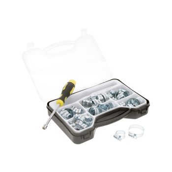 Starmoto Europe vooliku klambri komplekt koos 8 tollise mutrivõtmega 50 osa