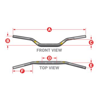 ProTaper juhtraud Se SX Race must 87mm-800mm