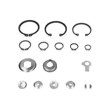 OEM Standard lukustusrõngas, lukustusplaatide komplekt koos puitvõtmega Simson S51, S53, S70, S83, SR50, SR80, KR51/2, M531, M541, M741
